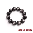 石頭記-品牌經典-銀曜石手鍊 18mm