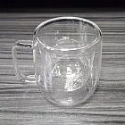 iBonjour玻璃雙層手把杯-300ml-2入