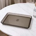 iBonjour奢簡托盤-大-透明黑-2入