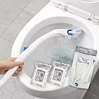 不沾手拋棄棉馬桶刷組-薰衣草x1組+馬桶刷拋棄棉-12片裝x2組