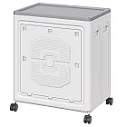 【Life+】日式簡約超大容量雙開門可折疊翻蓋防塵收納櫃/收納推車/玩具置物箱_2款任選 灰蓋+白門