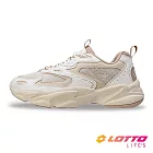 【LOTTO 義大利】女 潮流經典老爹鞋- 23cm 奶茶