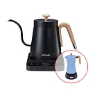 (送瑪莎利亞藍寧摩卡壺)日本NICOH電溫控鶴嘴手沖細口壺NK-T80_MX0130 黑