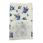 日本製今治認證 純棉四重紗 紗布浴巾單入 藍花白紗布