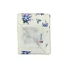 日本製今治認證 純棉四重紗 紗布毛巾單入 藍花白紗布
