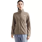 The North Face W TKA100 ZIP-IN JACKET - AP 女 刷毛外套 NF0A8GGEBOW L 棕色