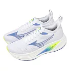 Mizuno 美津濃 慢跑鞋 Neo Zen 2 女鞋 白 藍 針織鞋面 襪套式 緩衝 運動鞋 J1GD2686-21 23cm WHITE/BLUE