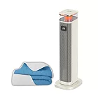 【TECO東元】石墨烯PTC陶瓷智能溫控電暖器/暖氣機/電暖爐(XYFYN3005CBW加贈石墨烯機能被)