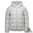 【ATUNAS 歐都納】女款HEAT CORE蓄熱保暖羽絨連帽外套/大尺碼A1GA2530W- S 奶油白