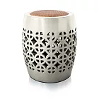 【C’est Chic】玉玲瓏榆木透雕圓凳-幅34cm-4色可選 風化米白