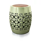 【C’est Chic】玉玲瓏榆木透雕圓凳-幅34cm-4色可選 風化豆綠