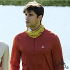 【ATUNAS 歐都納】男款抑菌耐磨長袖排汗立領衫/拉鍊衫/POLO衫A1PSGZ03M- L 橙紅