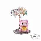 【拾財拾美】瑞福聚運貔貅水晶招財樹/開運水晶樹_4款任選 粉貔貅彩晶樹