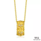 【點睛品】典雅銀杏 鑽石黃金項鍊