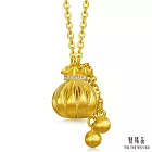 【點睛品】幸運錦囊 鑽石黃金項鍊 (小)