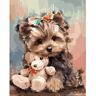 ArtLife藝術生活【TW074】萌系列_約克夏_DIY 數字 油畫 彩繪