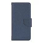 XIEKE SAMSUNG 三星 S26系列 5G 月詩蠶絲紋皮套(4色) -深藍-S26