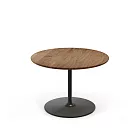 Vitra Occasional Low Table 45 偶然 邊桌 （胡桃木桌面、深棕桌腳）