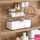 JIAGO 可壁掛透明防塵分隔抽屜收納盒/置物盒 透明