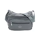 Lynx - 美國山貓防潑水尼龍布多格層斜背包側背包(大) - 多色可選 深灰