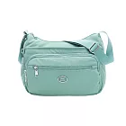 Lynx - 美國山貓防潑水尼龍布多格層斜背包側背包(大) - 多色可選 淺綠