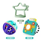 Baby moon 星星固齒器+Sassy捏捏響鈴球+寶寶相機 綠色