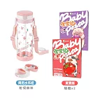 《Richell-利其爾》AQ兩用水杯組450ml(含底座)+飯友寶寶麵150gx2入/盒x隨機2 粉兔森林