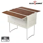 【BLACK HAMMER】SNOOPY折疊餐桌收納箱(附腳架)50L