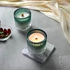 Gdesign 光嶼波璃 香氛蠟燭 玻紋質感 140g 無 青檸羅勒與柑橘