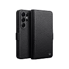 QIALINO SAMSUNG 三星 S26 Ultra 5G 真皮荔枝紋皮套 牛皮 手機殼 -黑色