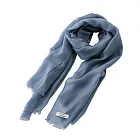 St. KARA尼泊爾手工100%喀什米爾羊絨圍巾/ 霧霾藍