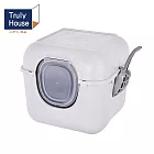 【Truly House】太空艙貓砂盆 超大PRO款 全封閉貓砂盆 (太空灰)