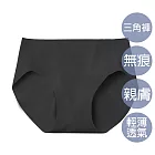 【日本GUNZE】輕薄無痕三角內褲｜零束縛舒適貼身 M 黑