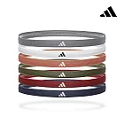 Adidas 止滑運動髮帶組(冷冽灰/象牙白/焦糖棕/橄欖綠/寶石紅/海軍藍)