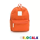 CILOCALA 亮彩尼龍防潑水後背包-中大  火橙橘