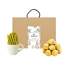 順便幸福-午茶禮盒-抹茶起司棒+伯爵茶司康脆脆(餅乾 零食 甜點) 無 D+7出貨