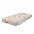 【蝸牛叔叔】露營加厚防漏床墊 自動充氣床墊 戶外便攜床墊（露營必備 打地鋪 靜音睡墊 加大露營墊 ） 【米白色單人款】190*100*25cm