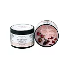 【野一夏】天然水晶能量香氛蠟燭 大豆蠟燭 花香 果香 擴香蠟燭 精油蠟燭 水晶擴香石 -烏木玫瑰（主愛情、桃花）