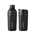 【本因 BOII】六角兩用保溫咖啡杯400/480ml  碳木黑