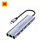 【Kodak 柯達】USB-C T347 七合1 PD快充多功能集線器