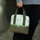 工業風雙層便當手提袋 牛油果