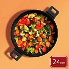 《PEDRINI》Klasscook附蓋不沾雙耳湯鍋(24cm) | 雙柄鍋 不沾鍋 燉煮鍋