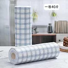 廚房用紙巾 懶人抹布 廚房抹布 乾濕兩用廚房清潔布 環保無紡布點斷式即拋型 40片/卷