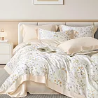 《DUYAN 竹漾》台灣製 60支萊賽爾天絲單人二件組＋雙人薄被套 / 香頌花序