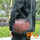 【iSFun】透視網包 耐磨防刮球類收納背袋/藍 藍