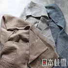 【日本桃雪】SEK抗菌防臭檜木鬆餅紋連帽浴巾 (礦藍) | 鈴木太太公司貨