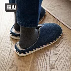 【日本霜山】日式泰迪絨防滑室內拖鞋/保暖拖鞋- 藍米27.5cm(40-41)