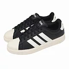 adidas 愛迪達 休閒鞋 Streettalk 女鞋 黑 白 復古 皮革 JP8284 23.5cm BLACK/WHITE