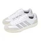 adidas 愛迪達 休閒鞋 VL Court FC 女鞋 白 銀 復古 皮革 麂皮 HQ0057 23.5cm WHITE/SILVER