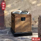 【C’est Chic】夢溪園方型藤編置物箱-幅42cm